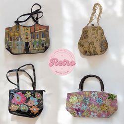 Y2K Vintage Beaded Embellished Bags: 13 Pcs