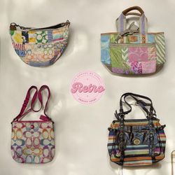 Y2K Vintage Coach Bags Multi Color: 10 Pcs