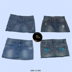 Y2K Denim Mini Skirts: Timeless Vintage Style (GRV..