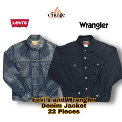 VP058 Giacca in Denim Vintage Levi's e Wrangler