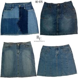 Saias Midi de Jeans Y2K (RE-575)