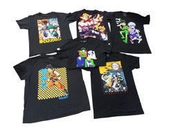 T-shirts de dessins animés japonais - 60 pcs