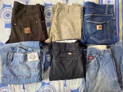 Carhartt et Dickies Pantalons - 35 pièces