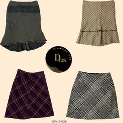 Y2K Wool Midi Skirts for a Classic Look (GRV-2-029..