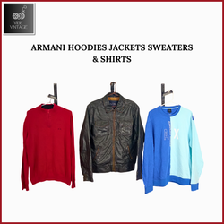 MOLETOM JACKETS SUÉTERES E CAMISAS ARMANI - 12 PEÇ..