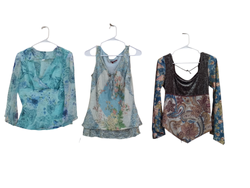 Coquette sea color blouses/tops - 15 pcs - feb10/2..