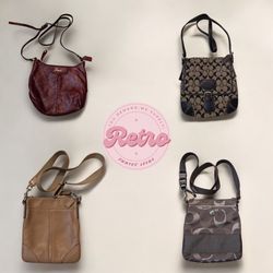 Retro Coach Vibes Y2K Cross Body Bags: 12 Pcs