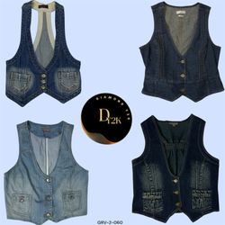 Denim Vest Y2K Fashio (GRV-2-060)