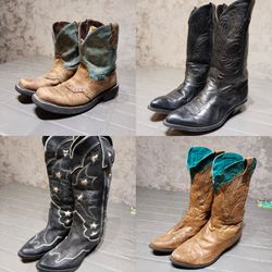 Retro Rodeo Y2K Cowboy Boot Revival: 8 Pcs