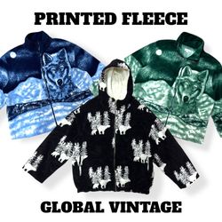 Animal And Nature Printed Fleece - 15 Pieces ( GV-..