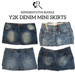 Saia Mini em Denim Y2K (REP-003)