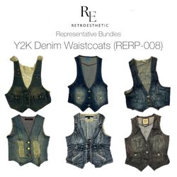 Gilet en denim Y2K (RERP-008)