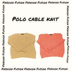 (FF-594) polo & Ralph Lauren  cable knit