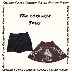 (FF-599) y2k corduroy skirt