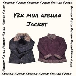 (FF-576) Y2k mini-Afghan coat
