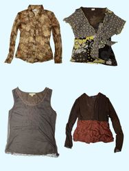 “Y2K Vintage Mesh & Boho Tops Collection” (TS-316)