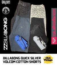 BILLABONG HURLEY QUICK SILVER COTTON SHORTS