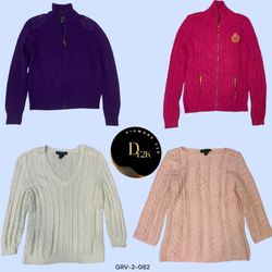 Lauren Classic Cable Knit Sweater (GRV-2-082)