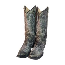 MV227# Supper Qoulity Old Vintage Cowboy Boots