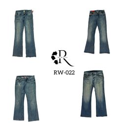 Y2K Unique Flared Denim Jeans (RW-022)