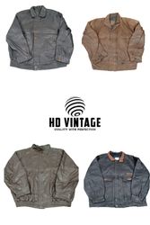 HD687 Vintage Leather Bomber Jackets - 11 pcs