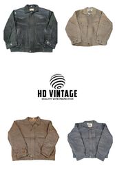 HD688 Men Vintage Leather Bomber Jackets - 10 pcs