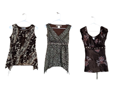 Earthytone sleeveless blouses/tops-23pcs-feb17/25