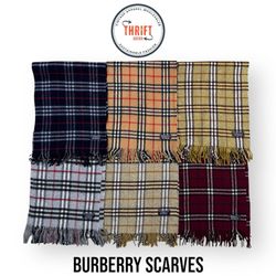 #VV787 Burberry Scarves 100% Authentic Cashmere/La..