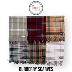 #VV788 Burberry Scarves 100% Authentic Cashmere/La..