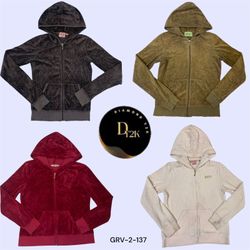 Juicy Couture Velours Zip-Up – Indispensable des a..