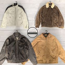 Y2K Vintage Leather Jackets: 10 Pcs