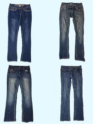 Faded & Flared: Y2K Denim Jeans (TS-330)