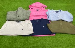 Polo sweater and sweatshirt