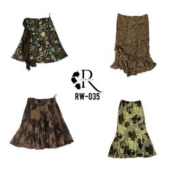 Y2K Earthy Tone Summer Skirts (RW-035)