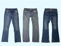 “Denim Rewind: Y2K Aesthetics Flared Jeans (TS-331..