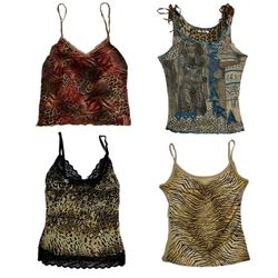 Y2K Animal Printed Tops