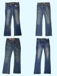 “Y2K Vintage Low-Rise Flared Jeans Collection" (TS..