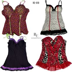 Y2K Animal Printed Mix Babydolls (RE-610)