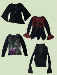 “Dark Enchantress: Y2K Gothic Tops Collection” (TS..