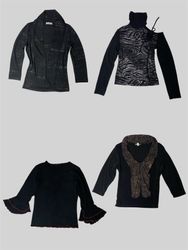 Stylish Black Tops Collection (TS-350)