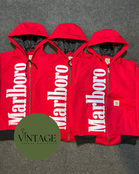 Carhartt rework style Red Marlboro active jackets-..