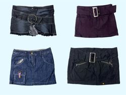 Y2K Rebel Core: Buckled, Belted & Edgy Mini Skirts..