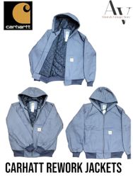 Vintage Carhartt Rework Style Hooded Jacket