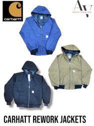 Jaqueta com capuz estilo reworked Vintage Carhartt