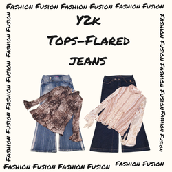 (FF-667) y2k unique bundle  jeans-Tops