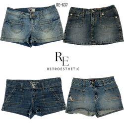 Y2K Denim Sexy Shorts (RE-637)