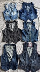 Denim waistcoat 25 pieces