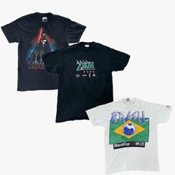 200x Black & White Printed T shirts
