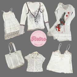 Y2k vintage white elegance mix starter p..