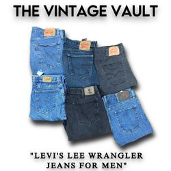 Levi's Lee Wrangler Jeans For Men - 25 pcs